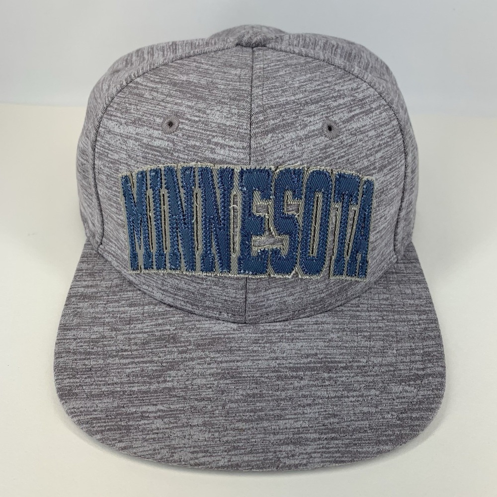 Minnesota Timberwolves Sportiqe Hat Heather Gray Snapback OSFM Baseball Cap